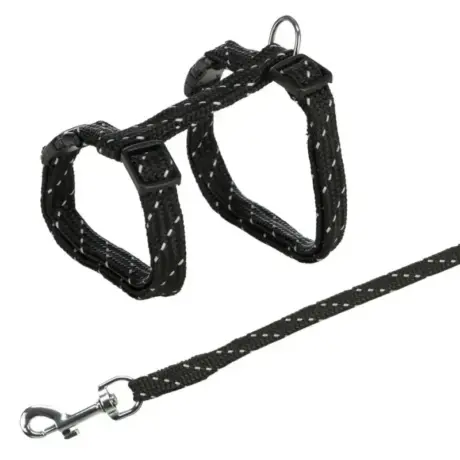 Petnešos katėms su pavadėliu – Trixie Cat Harness with Lead