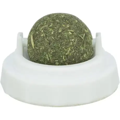 Kačių žaislas – Trixie Catnip Ball su laikikliu