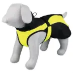 Drabužis šunims – Trixie Safety Coat, S: 35 cm, juoda/geltona